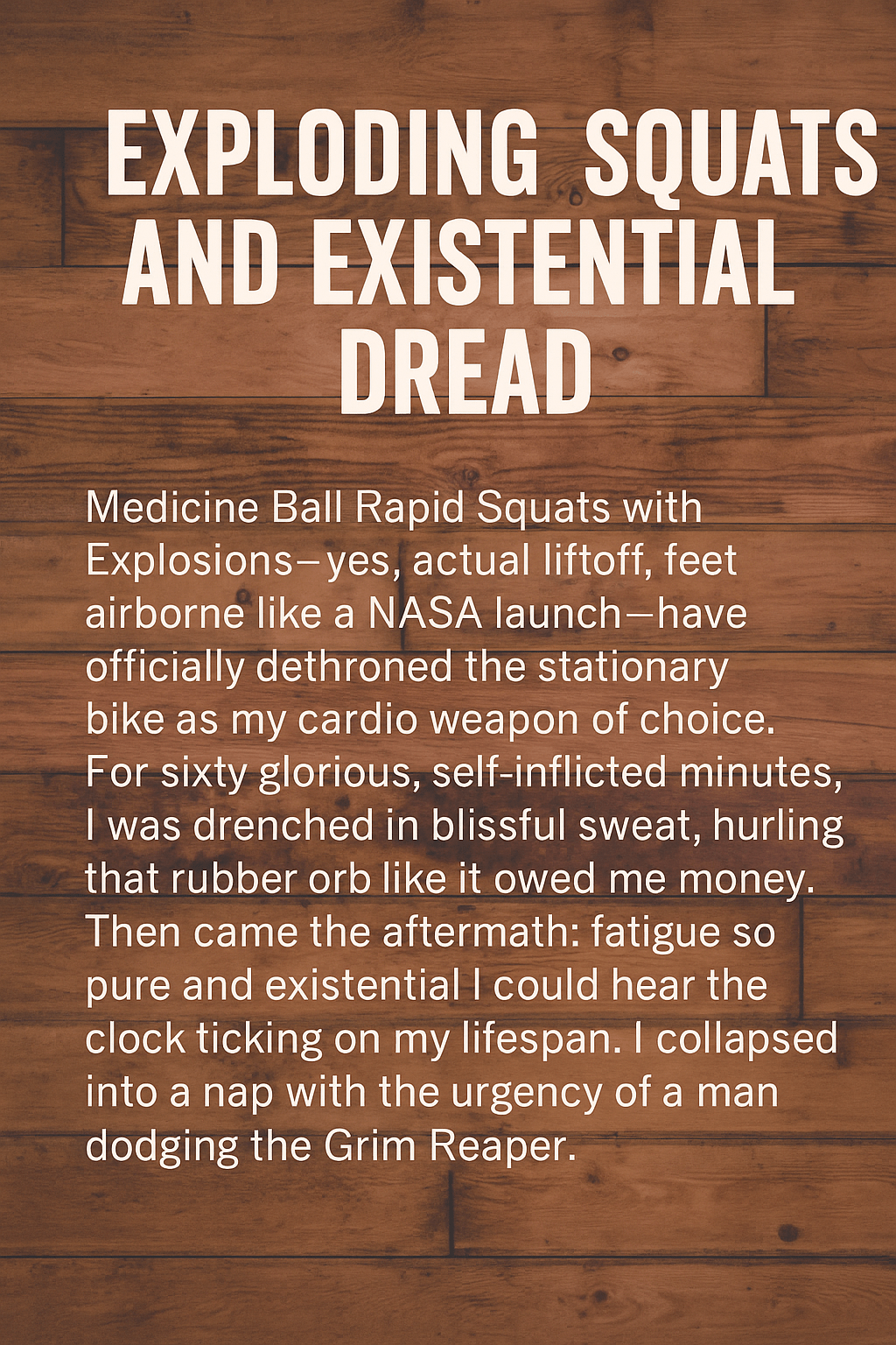 Medicine Ball Confessional: A Garage&nbsp;Epiphany