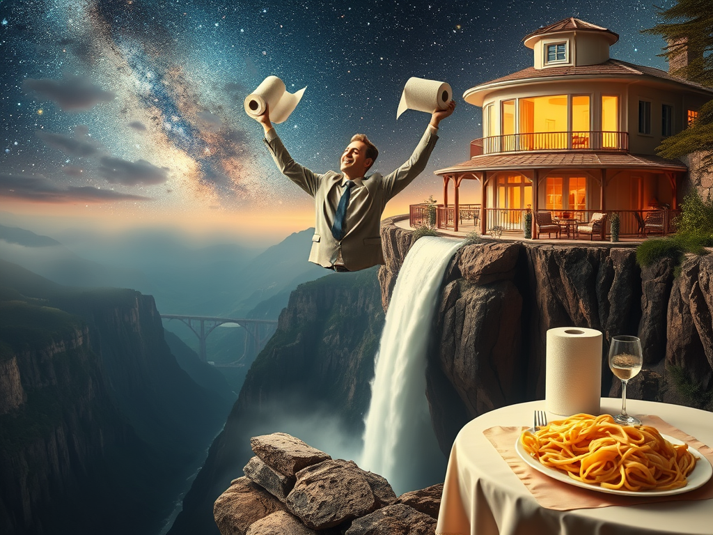 The Ascent of Paper Towel Man